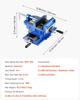 VEVOR Cross Slide Drill Press Vise, 4 Inch Jaw Width, 2 Way X-Y Axis Bench Vise, 3.5 Inch Max Jaw Opening, Heavy Duty Cast Iron, Workbench Vice Clamp