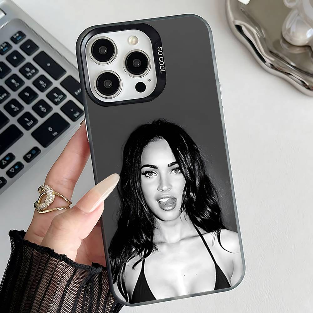 Jennifers Body Megan Fox Phone Case For iPhone 17,16,15,14,13,12,11,Pro,XS,Max,Plus,Mini,SE4,E Black Matte Shockproof Cover