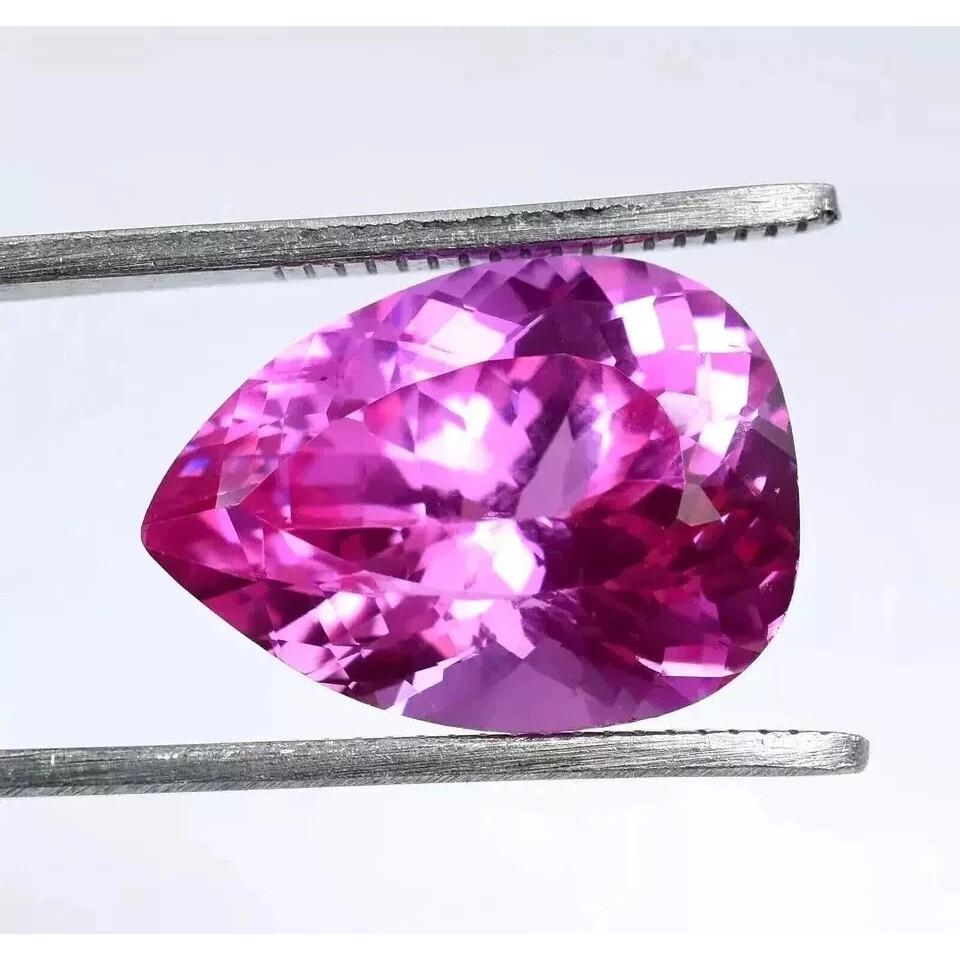 9-11 Ct Natural Awesome Pink Ceylon Sapphire Pear Cut Fabulous Gemstone