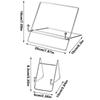 Silver CD Rack Metal Reading Stand Creative Tablet Stand