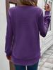 2025 Autumn/Winter Women's Loose Fit Solid Color Long Sleeve Round Neck Hoodie