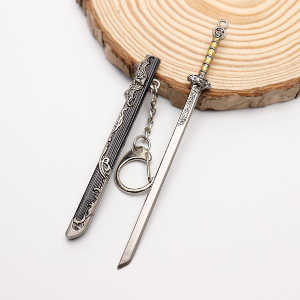 Ancient Weapon Key Chain 12cm Scabbard Key Ring Mini Sword KeyChain  Gift