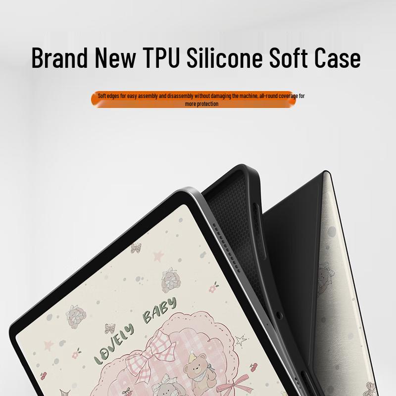 Cute Animal Print Full-Protection iPad Case with Stand