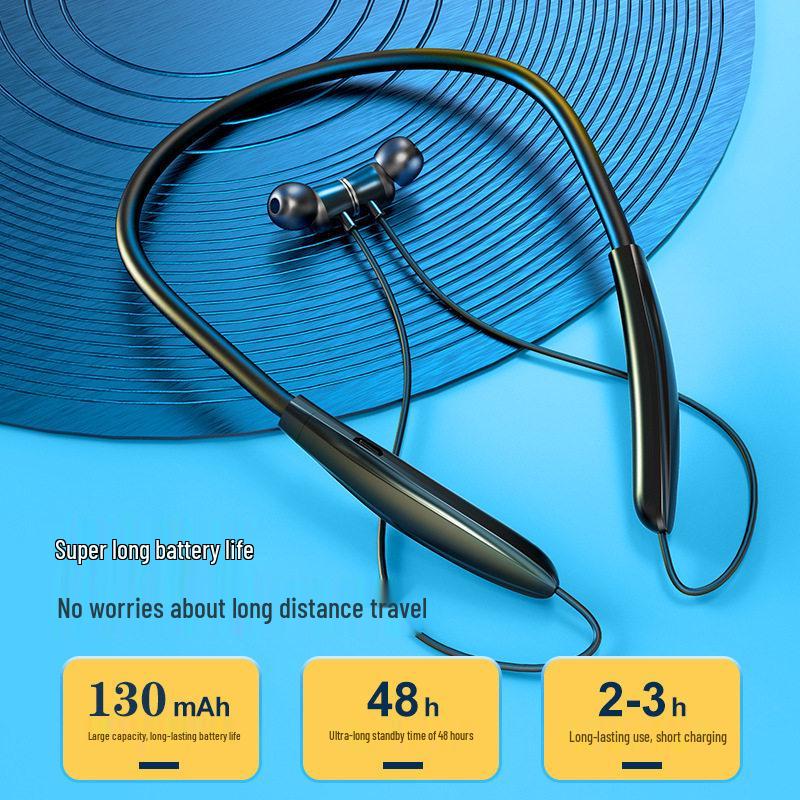 Universal Wireless Sports Neckband Headset - Long Battery Life for Running & Fitness