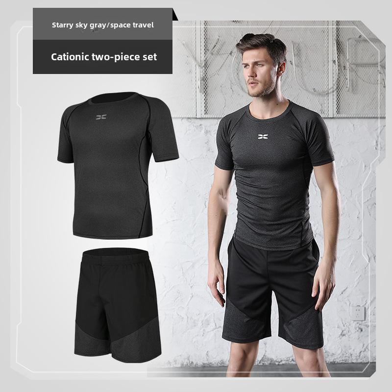 2021 Men's Spring/Summer Fitness Tights & Sports Suit for Running, Gym, & Basketball