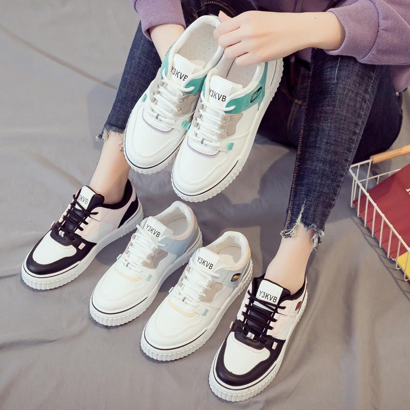 Fashion Women's Pink Vulcanized Platform Sneakers Designer Brand Pu Leather Casual Shoes Female Skateboard Shoe Flat Zapatillas De Mujer