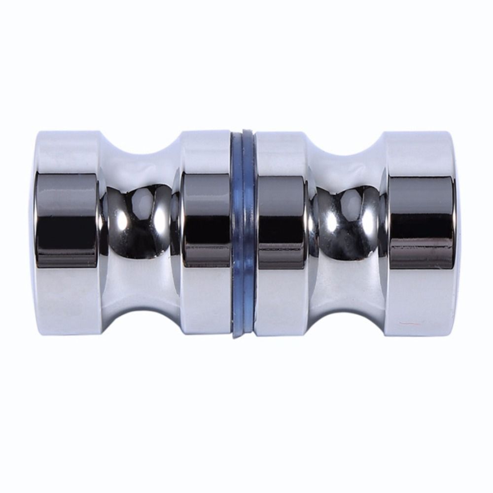 Back-to-Back Shower Screen Handle Silver/Black Sliding Door Pulls Gate Handle Bathroom Accessories