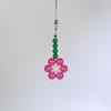 Colorful Bead Flower Pendant Phone Charm Hangings Rope Sweet Phone Chain Strap Bag Decoration Lanyard Keychain Accessory