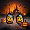 Retro Gothic Halloween Gem Pendant Earrings - Dark Series Festival Fashion Gift