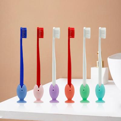 Coperture per Spazzolino da Denti Supporto Carino In Piedi Portatile da Viaggio Copertura per Testina di Spazzolino Carina a Forma di Pesce Ventosa in Silicone Spazzolino da Denti