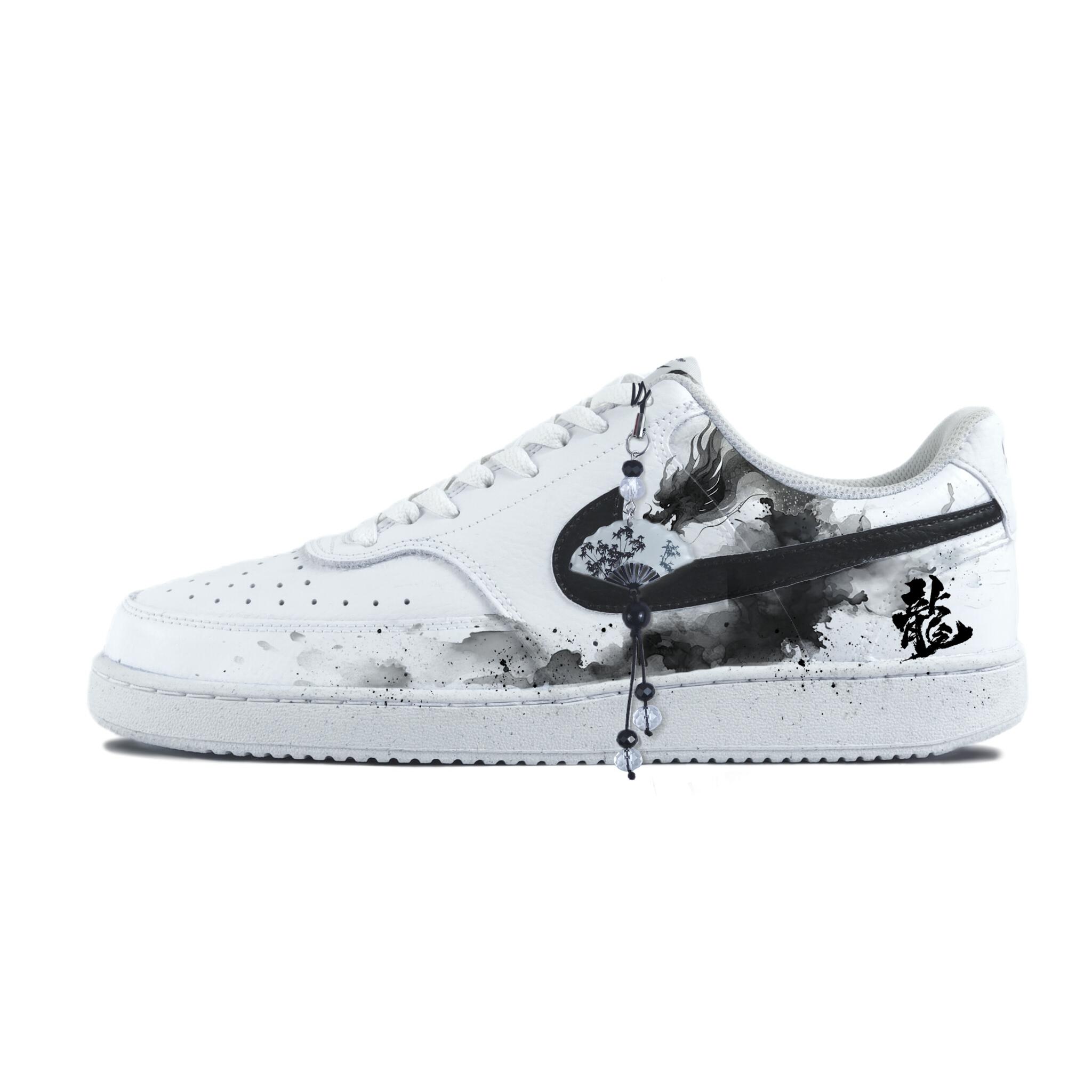 

Nike Court Vision 1 Abrasion Resistant Low top Skateboard Shoes Unisex White DH2987-101(Team183-) 36