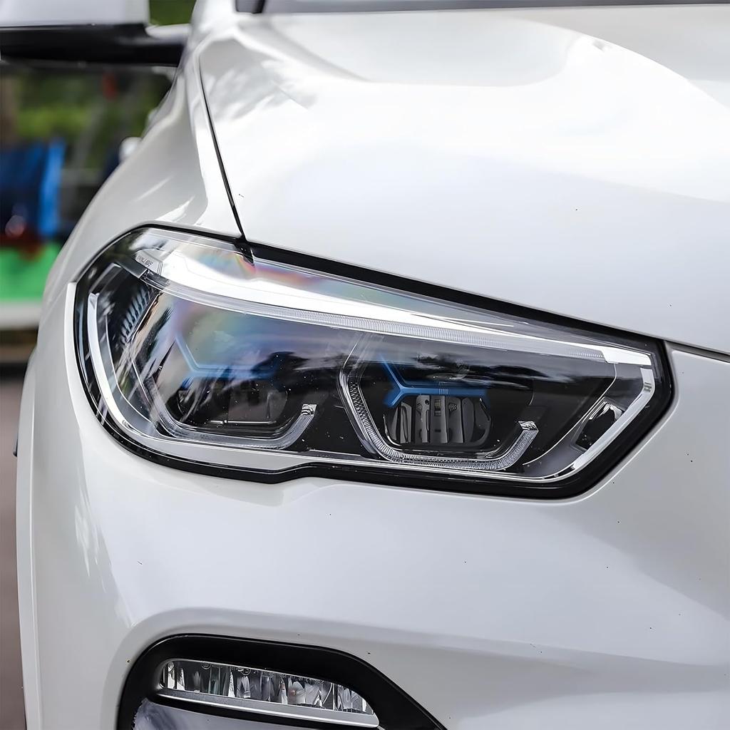 Car Headlight Lens Clear Protective Cover Replacement Compatible with BMW X5 X6 X5M X6M G05 G06 F95 2019-2022, Left Right Headlight Light