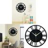 Moderne Acryl 3D Wanduhr Kreative Heimdekoration Römische Ziffern Schwarze Farbe