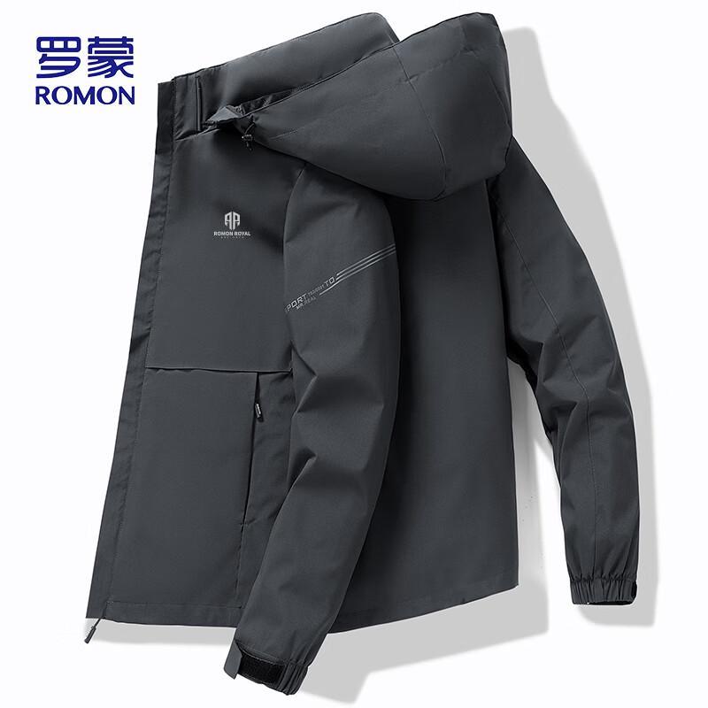 

ROMON Men s Hooded Business Casual Jacket E29 2XL