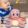 Children’s Sound Toy Electric 3-in-1 Multifunctional Baby Drum Pounding Toy with 28 Music & Light Kids Educational Toy