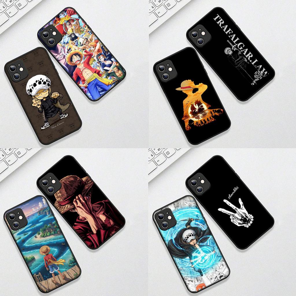 For Apple iPhone 16 14 15 Plus 11 Pro Max 16E ProMax + 16Plus 15+ 14+ Phone Cover Case Trafalgar D Water Law One Pieces Luffy