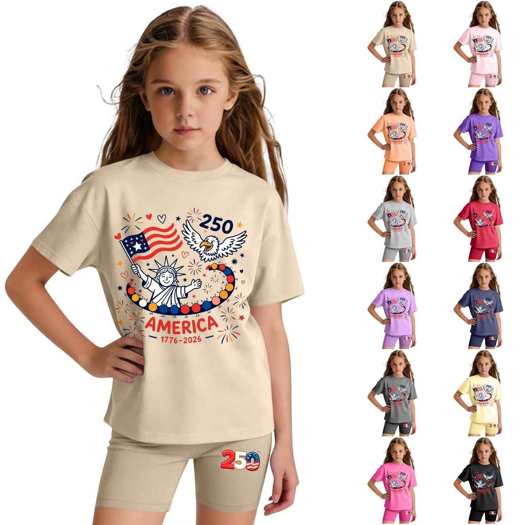 Infant Newborn Baby Girls Boys Loose T-shirt+Pants Print Outfits Set