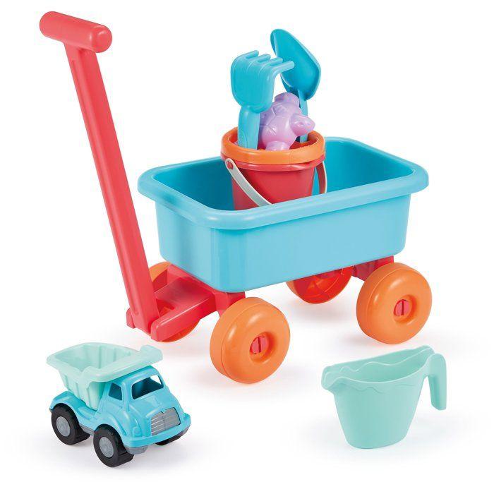 ECOIFFIER Plage 524 - Chariot de Plage Garni - 18 mois - Tout transporter a la plage