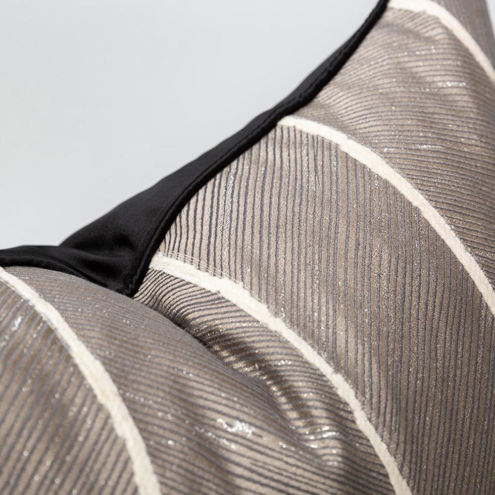 Custom Geometric Stripe Cushion Cover for Sofa and Bedroom Décor