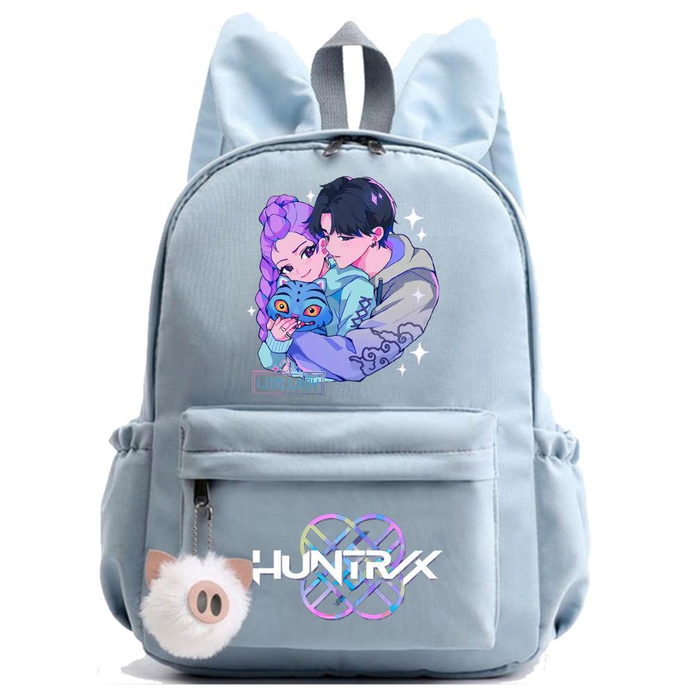 Anime K-Pop Nadrukowany Wodoodporny Plecak Uczeń Nastolatek Tornister dla Chłopca Dziewczyny Tornister Torba Szkolna Kobiety Duża Pojemność Torba Podróżna Prezent dla Dziecka Mochila