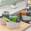 3pcs Sink Sponge Holder, Kitchen Organiser Sink Caddy Drain Basket Hanging Strainer Organizer Storage Bag