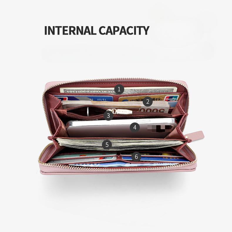 Women Wallets Fresh Style Zipper Long Wallet Clutch Purse Coin Card Holder
