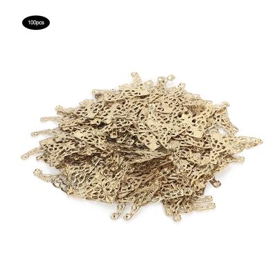 100PCS Vintage Stil Eisen Ecke Schreibtisch Rand Ecke Verzierungen Dekorative