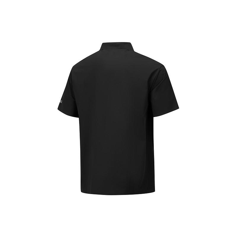 Skechers Breathable Solid Color Half-Zip Short Sleeve Polo Shirt Men tops P226M190-0018