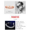 Meier European and american bracelet bracelet jewelry fashion colorful zircon willow leaf bracelet copper crystal bracelet