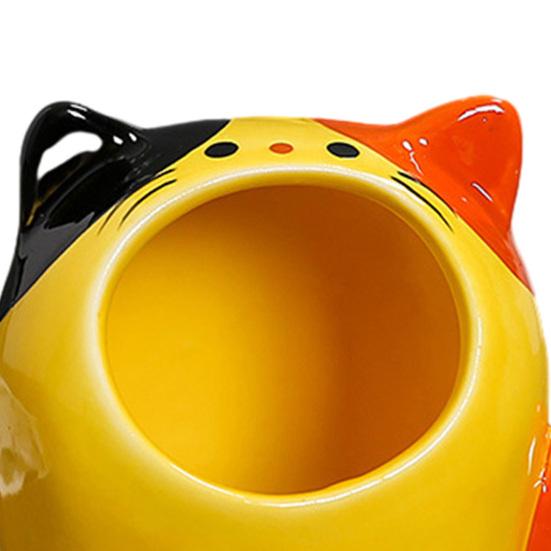 Ceramics Cat Ashtray Heat-resistant Lotus Leaf Kitten Capybara Ash Holder Ornament Home Office Outdoor Decorative Ash Tray