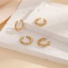 Niche Gold Earrings Women's Simple New Year's New Ear Buckle Temperament Earrings Versatile Geometric Modeling