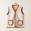 Women's Plus Size Fleece-Lined Lambswool Vest - New Autumn/Winter 2025 Fashion