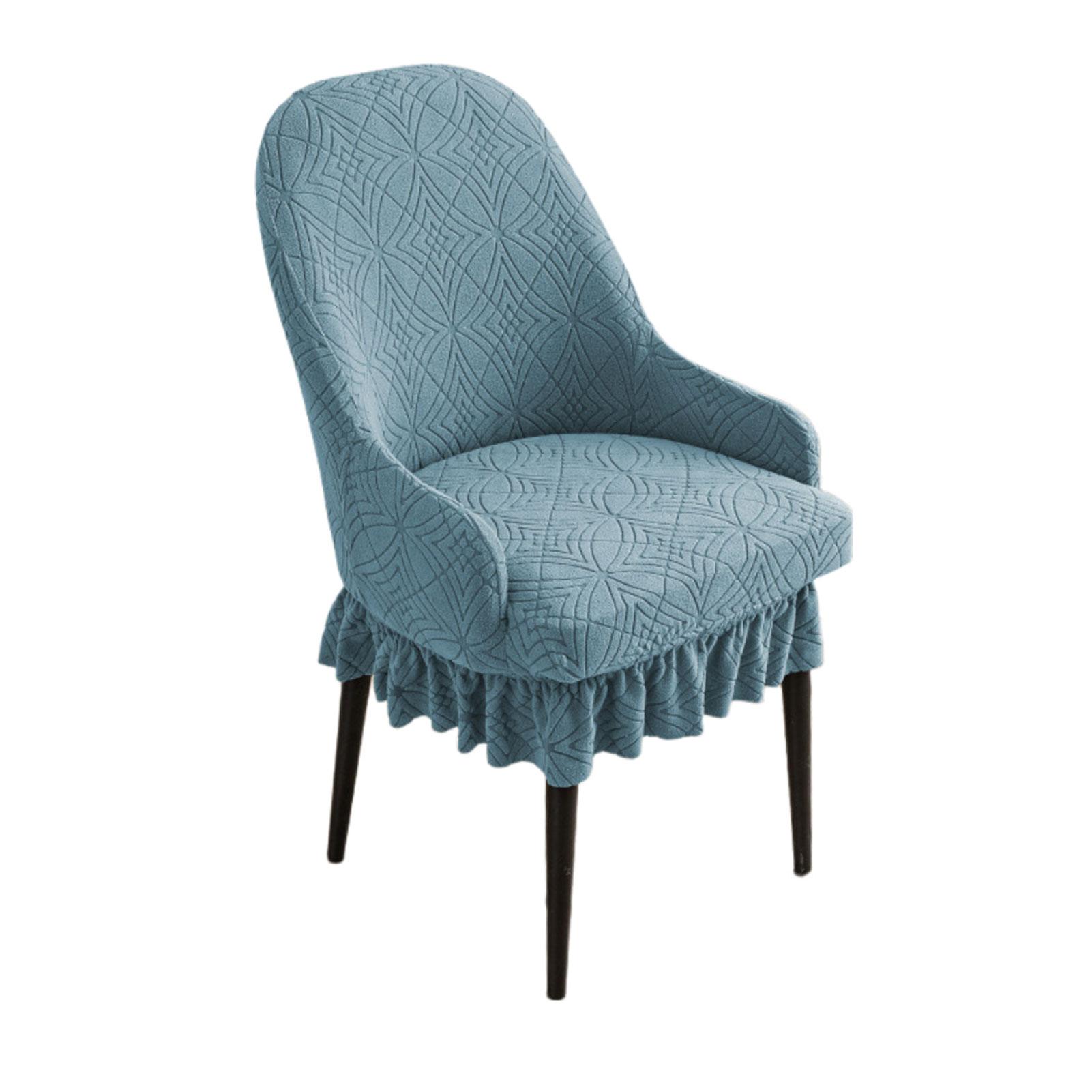 

Простий вигнутий ананасовий домашній стілець жакардовий чохол для стільця з підлокітниками пилонепроникний стрейч-чохол для стільця для їдальні