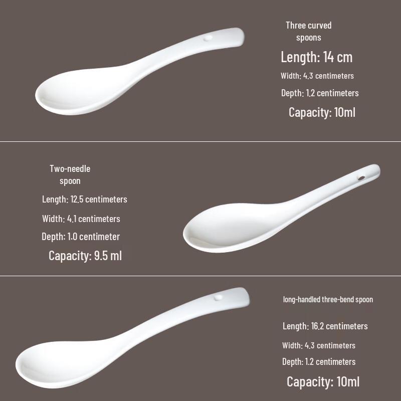 Ceramic Commercial Soup Spoons