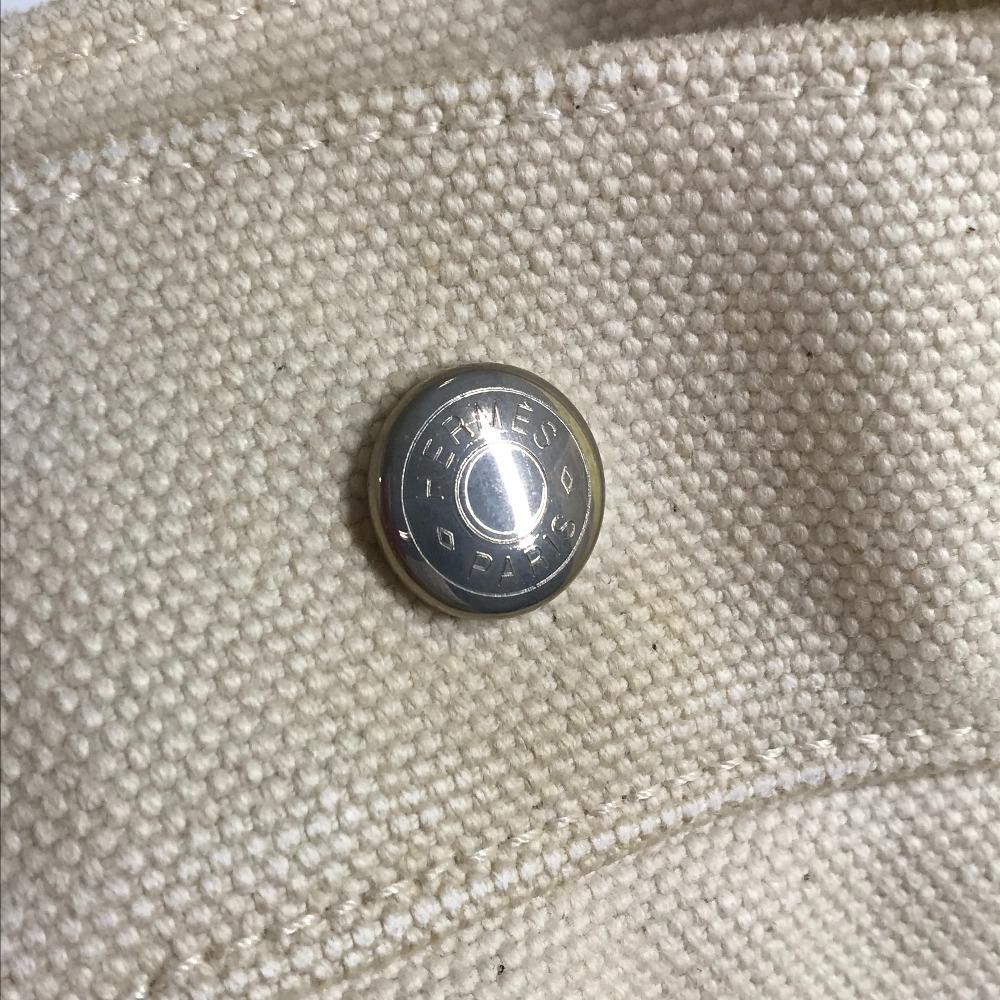 HERMES Bora Bora PM Hand Bag Tote Bag Canvas yellow