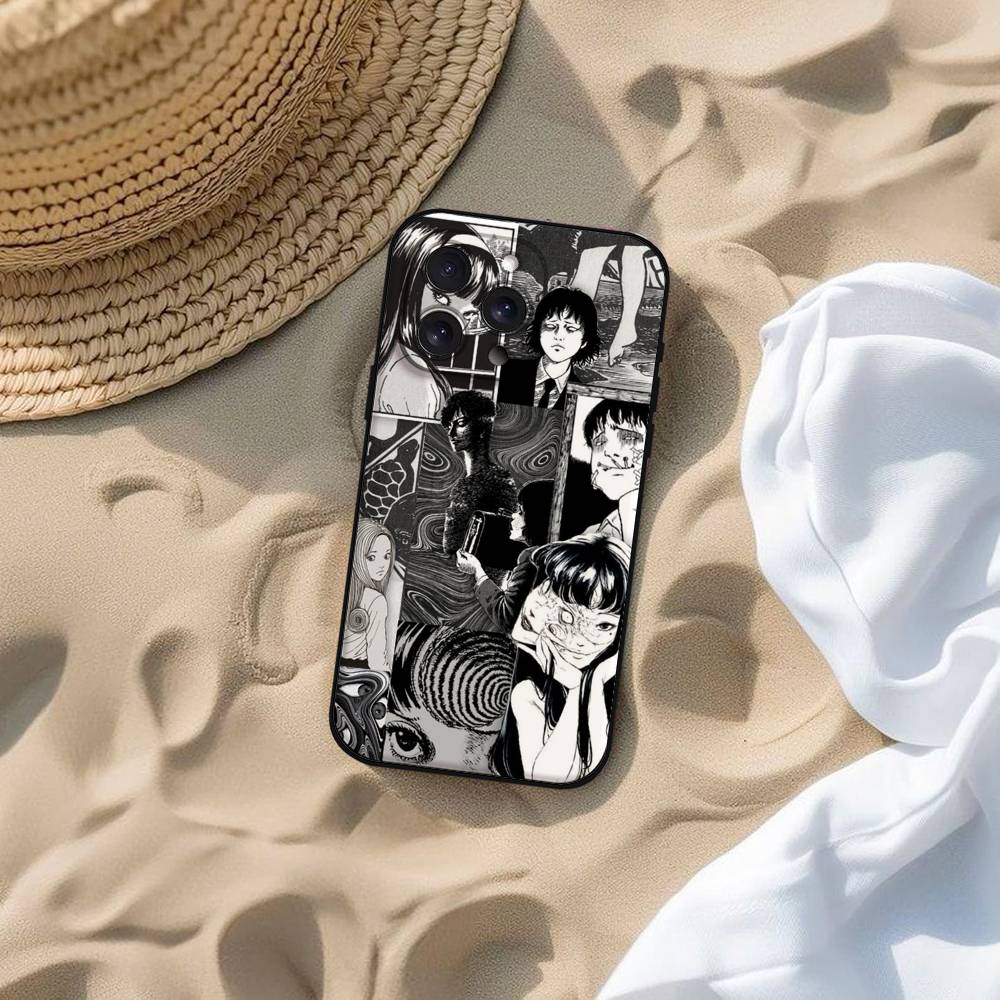 Anime Junji Ito Terror Horror Phone Case For IPhone 17 16 15 14 13 12 11 PRO MAX PLUS Mini TPU Soft To Skin-friendly Case