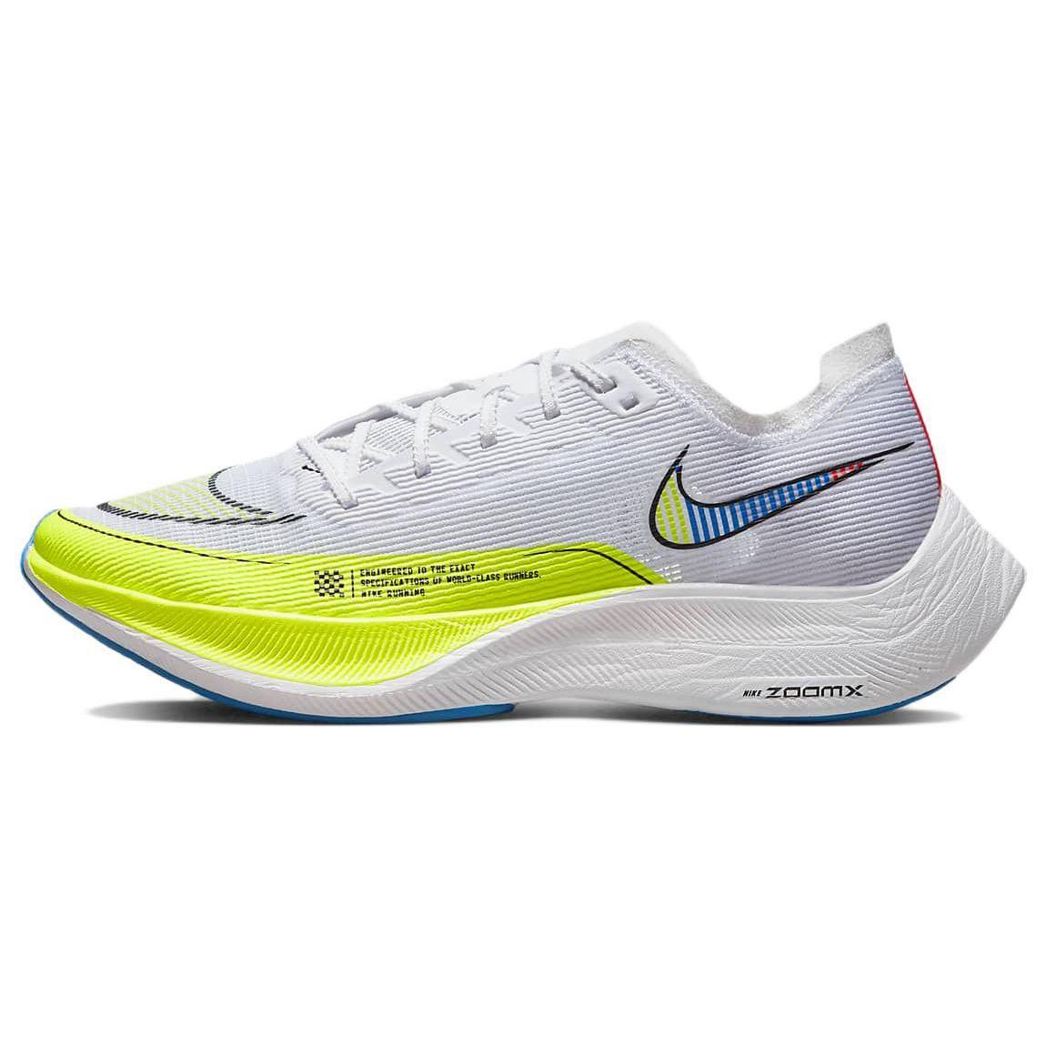 Nike ZoomX Vaporfly Next% 2 Weiß Volt Racer Blau Herren Sneaker Schwarz CU4111-103 46