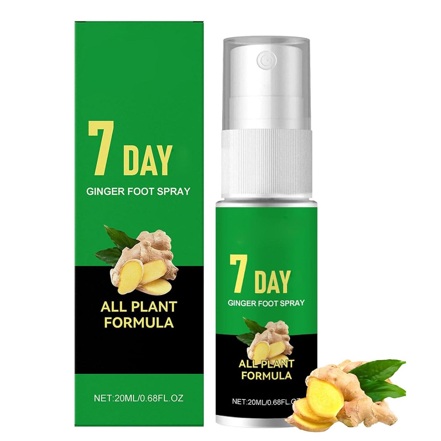 

Lifesparking 7-дневный спрей для удаления мозолей с ног, 7-дневный имбирный спрей для ног, питательный спрей для ног с имбирем, мгновенная отшелушивающая сыворотка для ног, увлажняющий и смягчающий 1PCS