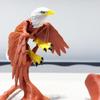 3D-Druck Niedliches und Albernes Adler-Modell Kunststoff-Ornament Schreibtischdekoration Skulptur-Ornament Feiertagsgeschenk