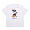 MALBON GOLF M American Flag Round T-Shirt White (Man)