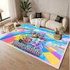 Custom Name Text Crystal Velvet Rug,Fall Guys Soft Plush Decorative Non Slip Floor Carpet