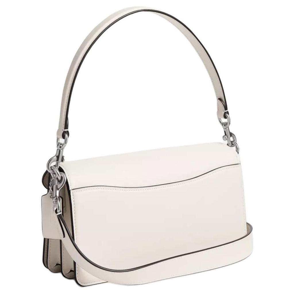 Coach Tabby 26 Removable Shoulder Strap Snap Closure Leather Shoulder Bag Medium Women Shoulder Bag Ivory CI032-LHXUN