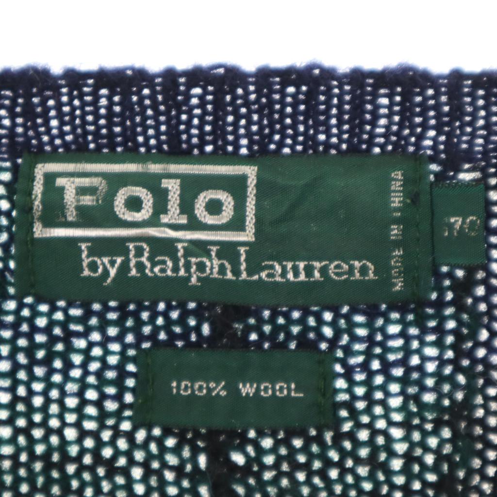 Polo by Ralph Lauren 80'ler Yeşil Etiket Vintage Çocuk Siyah saat Uzun kollu kazak Çocuk Kullanılmış