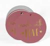 Inkdotpot Pack Of 100 Real Gold Foil Paper Tags Made With Love Text Favor Hang