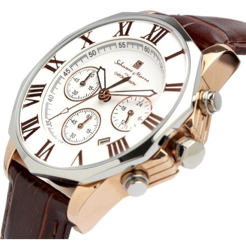 Salvatore Marra Men's Chronograph Watch, Water Resistant to 10 ATM, Business and Formal, Italian Brand, Online Exclusive Model