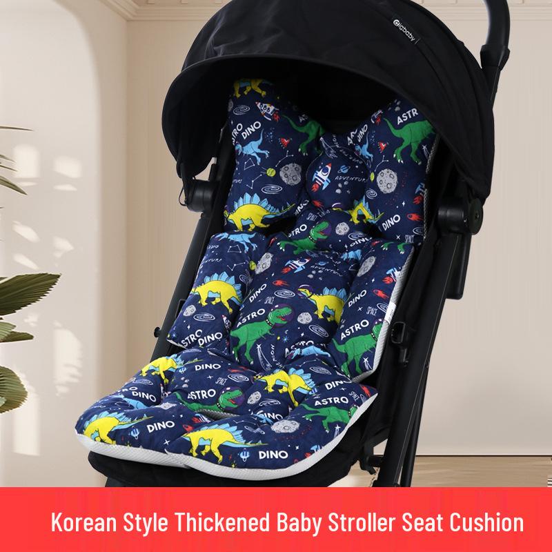 Korean Style Reversible Cotton Baby Stroller and High Chair Cushion