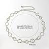 The New Lady's Geometric Ring Alloy Is Fashionable, Versatile, Simple Metal, Young and Sweet, and Adjustable Waist Chain