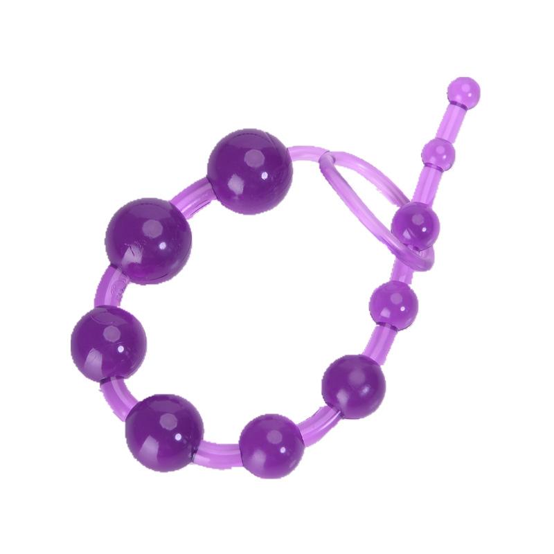 10 Beads Soft Rubber Anal Plug Beads Long Orgasm Vagina Clit Pull Ring Ball Butt Toys Adults Women Stimulator Sex