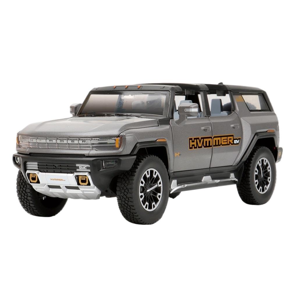 

1/24 Hummer EV SUV Позашляховик Автомобіль зі сплаву Лита модель іграшкового автомобіля Звук і світло Дитяча іграшка Колекційні предмети Подарунок на день народження