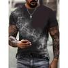 Men's T-shirt Casual 3D Digital Print Skull Men's Sports Short Sleeved T-Shirts